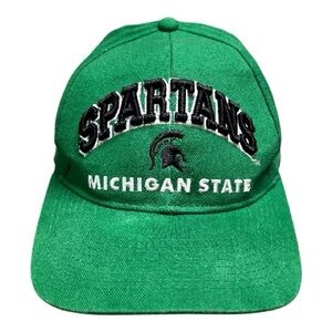 Vintage Michigan State Spartans Vibrant Green snapback hat